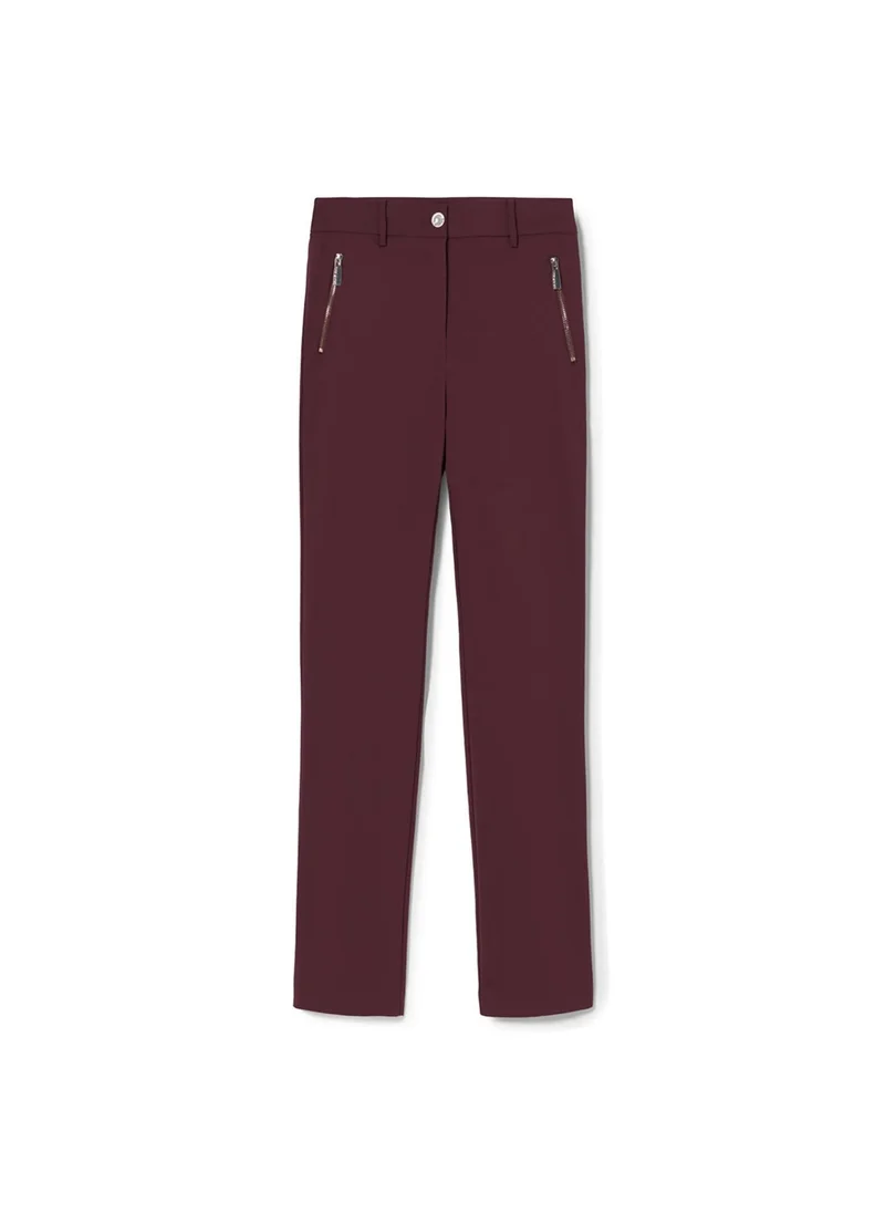 لولا كساديمونت Stretch fabric trousers with zipped pocket